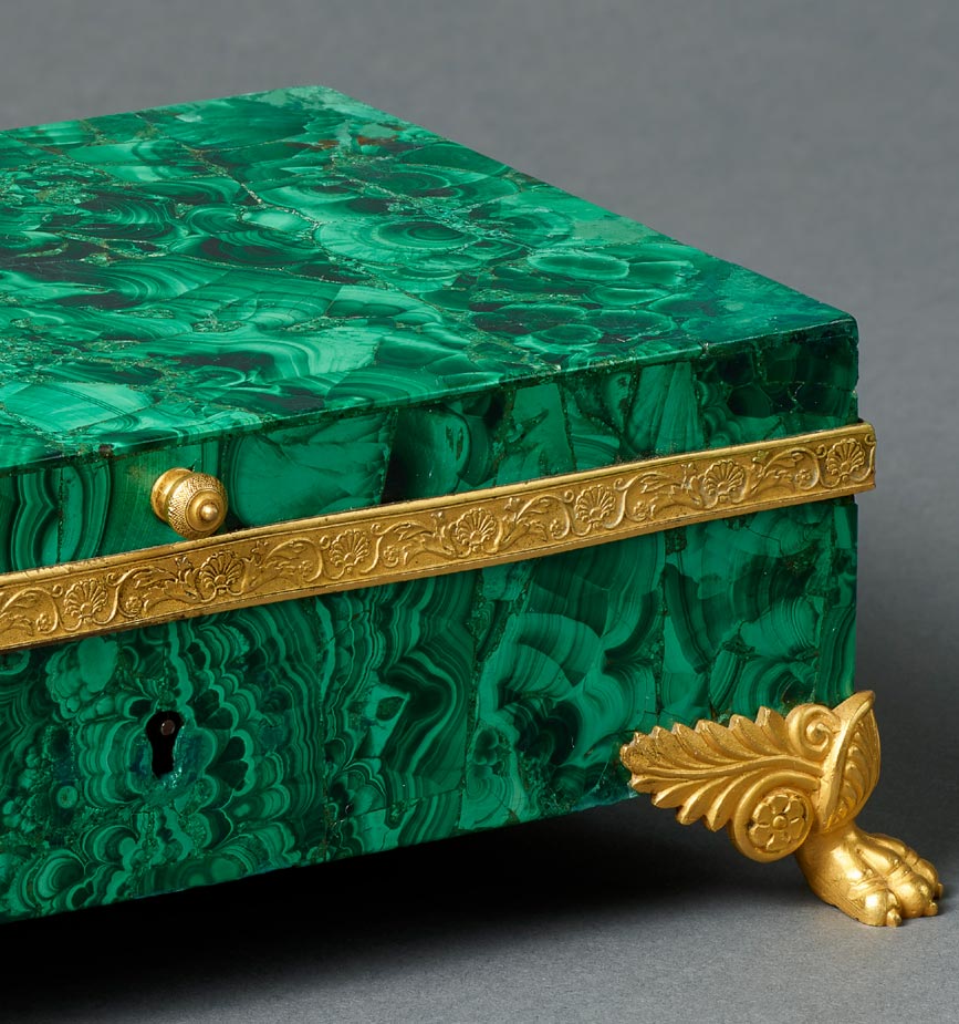 Malachit box of Dagmar, princess of Denmark, later Empress of Russia