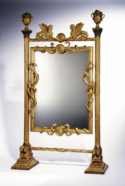 Cheval mirror,russia,sweden,empire,egyptian revival,dressing mirror,psyché,mirror,wall mirror,pier mirror,looking glass,cheval mirror,girandole mirror,overmantel mirror,trumeau mirror,neoclassical