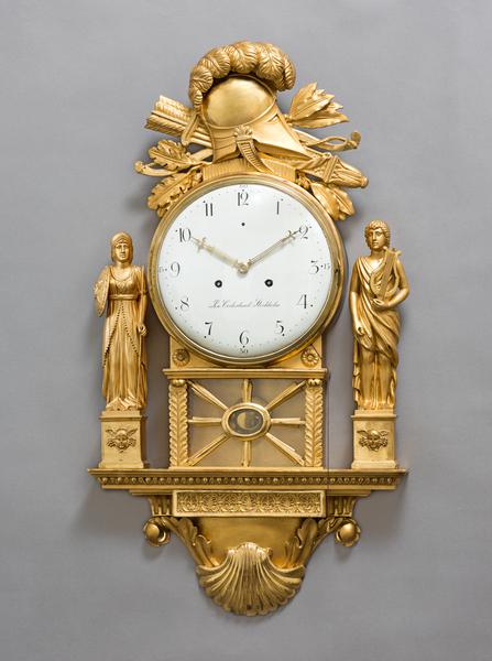 Viebahn Fine Arts Clocks Swedish Empire Cartel Clock Stockholm
