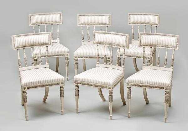 sweden,swedish,antique,gustavian,painted,white,grey,stockholm,Lundberg,chair,armchair,stool,settee,sofa,daybed,recamiere,marquise,side chair,bergere