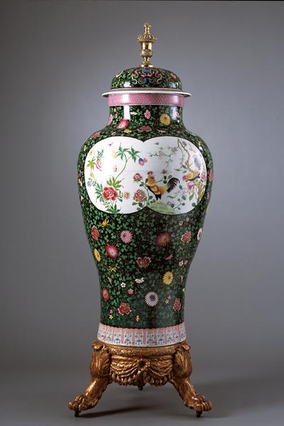 Bodenvase,china,Famille verte,Wappen,porzellan,export,Antik,Keramik,Porzellan,Fayence,Asien,asiatisch