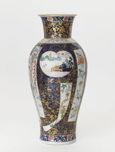 Balustervase,Japan,Arita,polychrom,porzellan,Antik,Keramik,Porzellan,Fayence,Asien,asiatisch,Imari,Falke,Frankenthal,KPM,Berlin,Schreibzeug