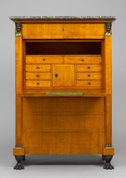 Bureau cabinet,secretaire,swiss,Hirschgartner,Zurich,empire,cupboard,chest