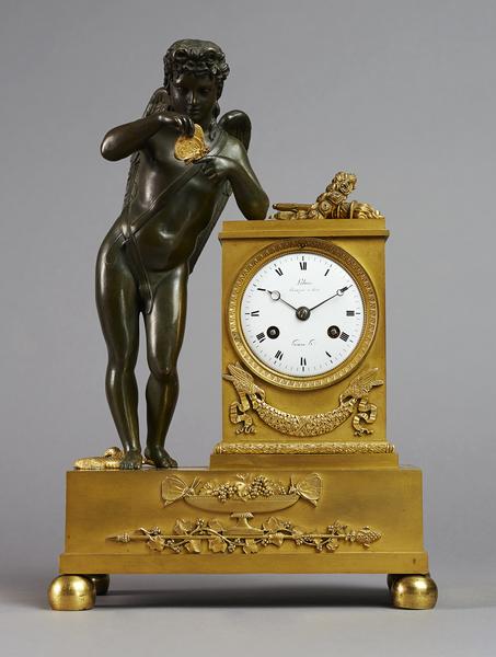 empire,pendule,clock,mantelclock,apollo,eros,ledure,hemon