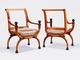 george Jacob fauteuil pair curule mesangere directoire mahogany,chair,armchair,stool
