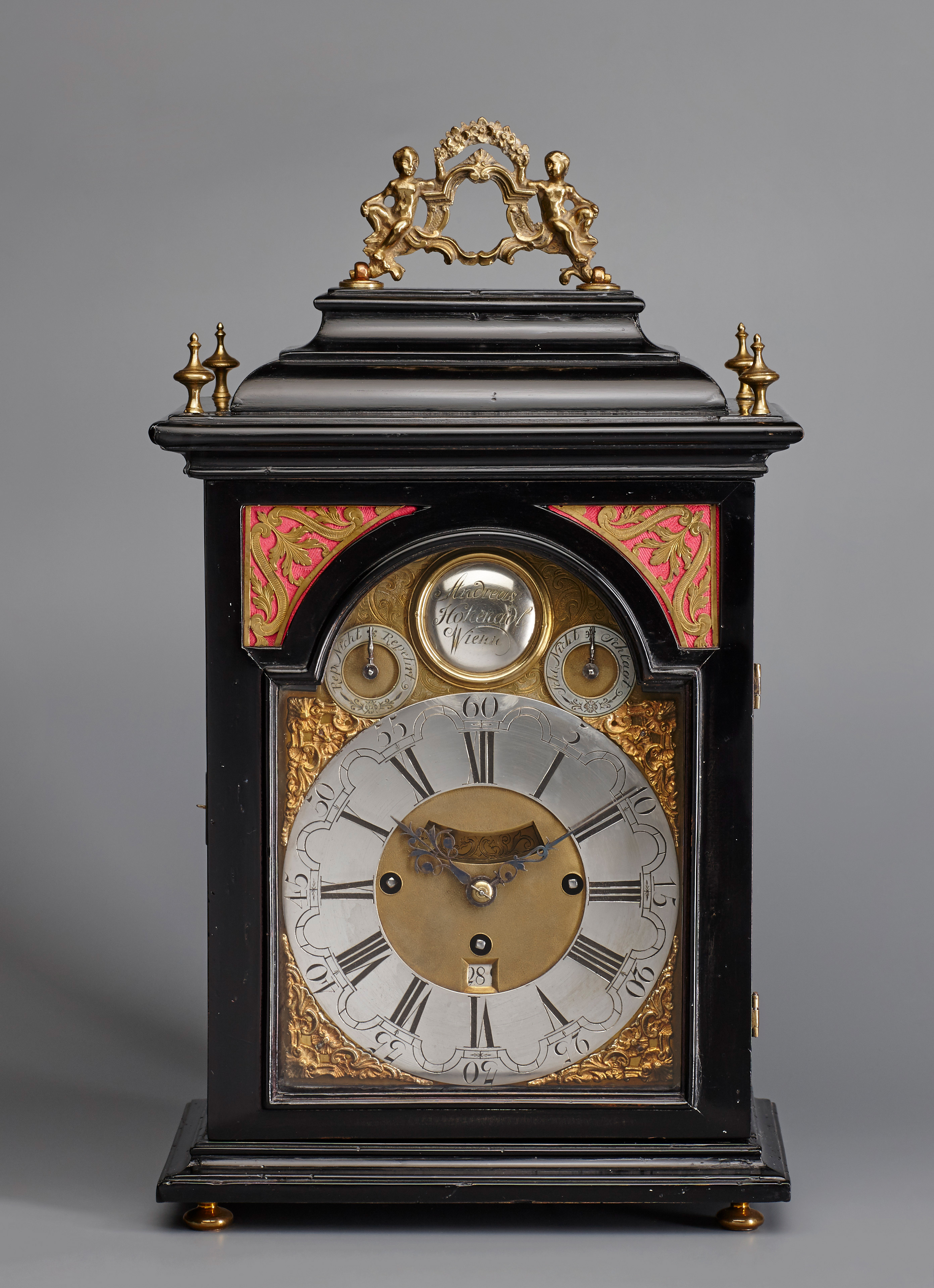 Image: Baroque Bracket Clock, Signed: Andreas Hohenadl Wienn  (Clocks, Ref. 1146)