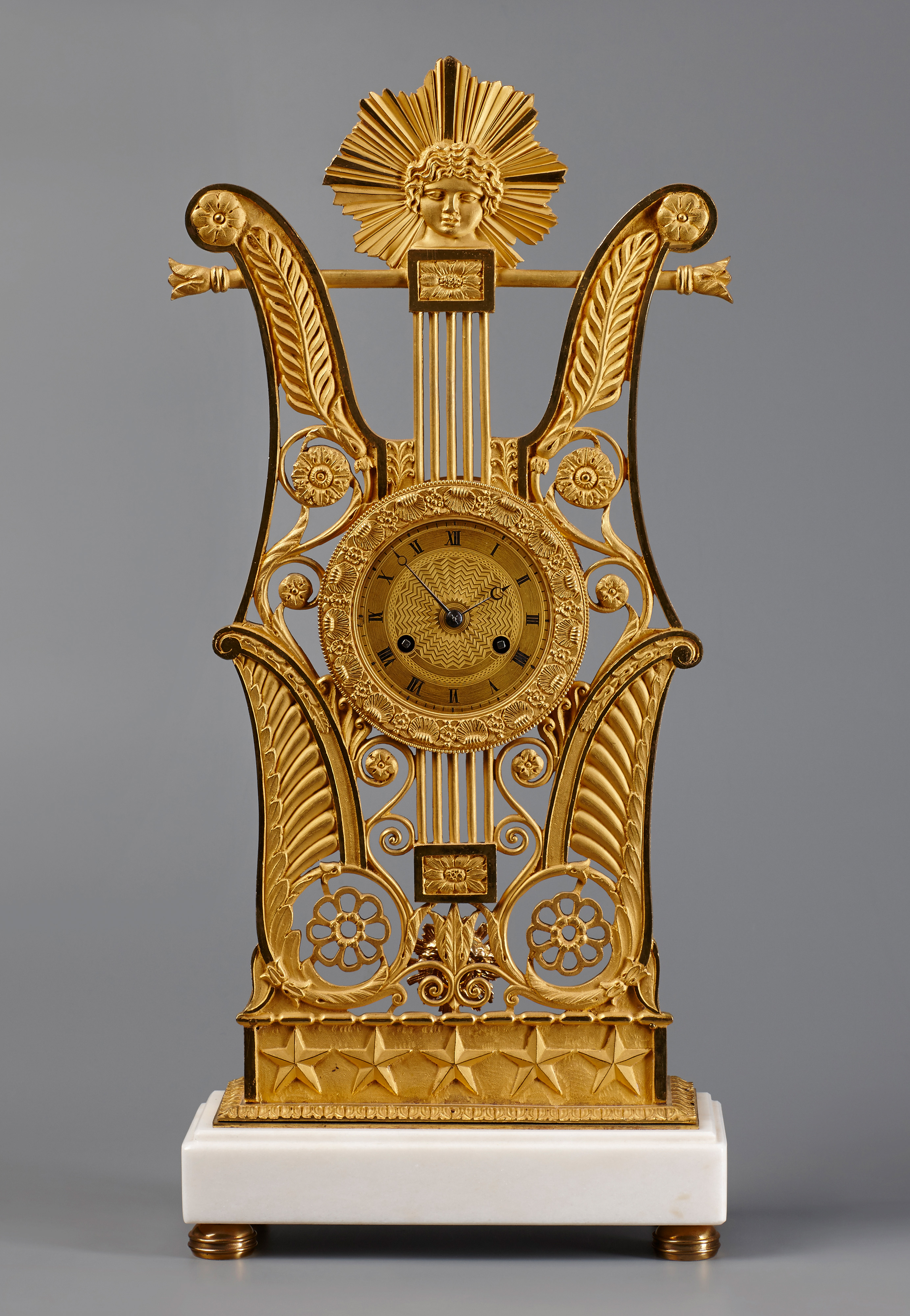 Image: Lyre Mantel Clock (Clocks, Ref. 1198)