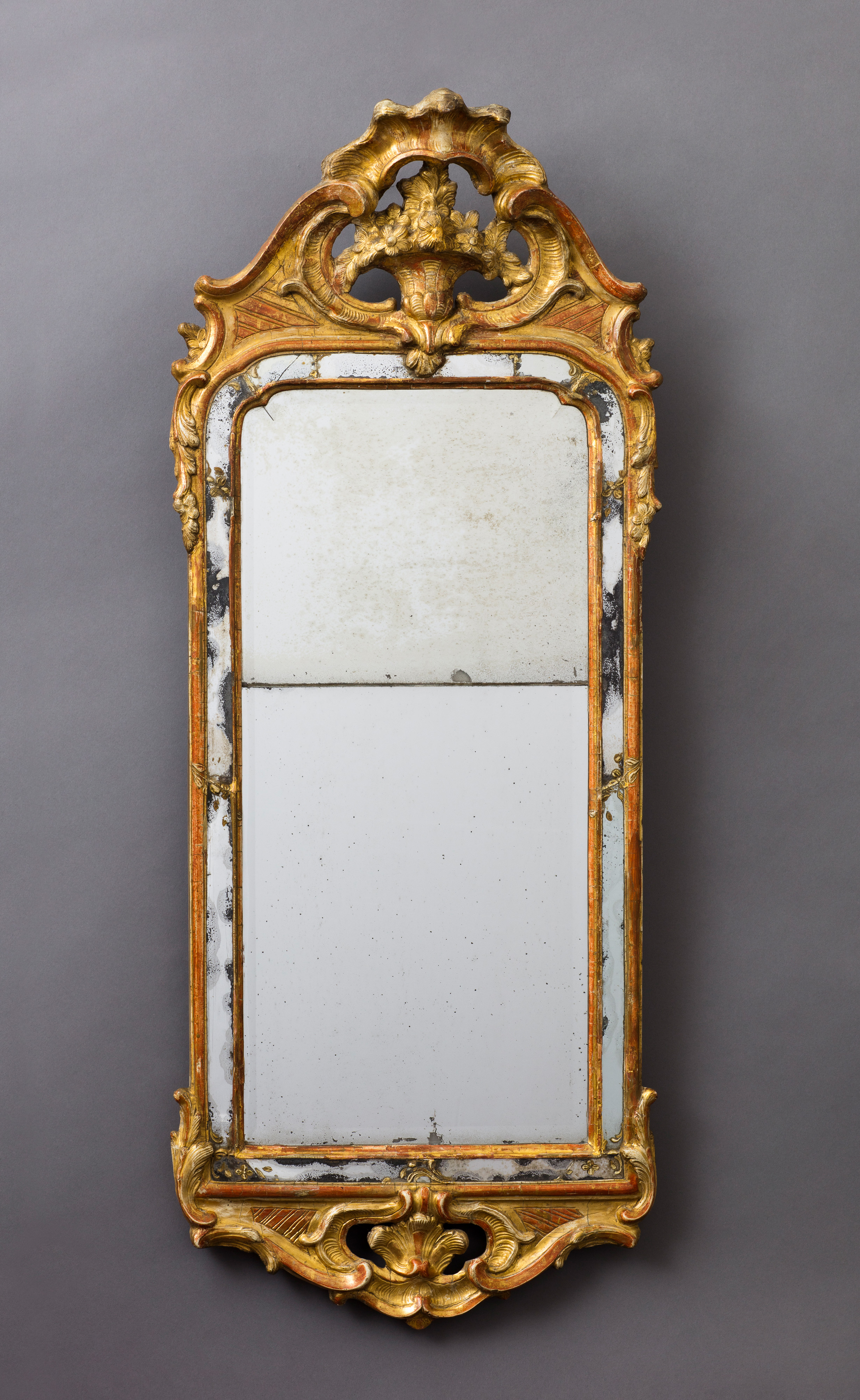 Image: Swedish Rococo Mirror, stamped NM for Niclas Meunier (1760-1797 master in Stockholm)  (Mirrors, Ref. 1374)