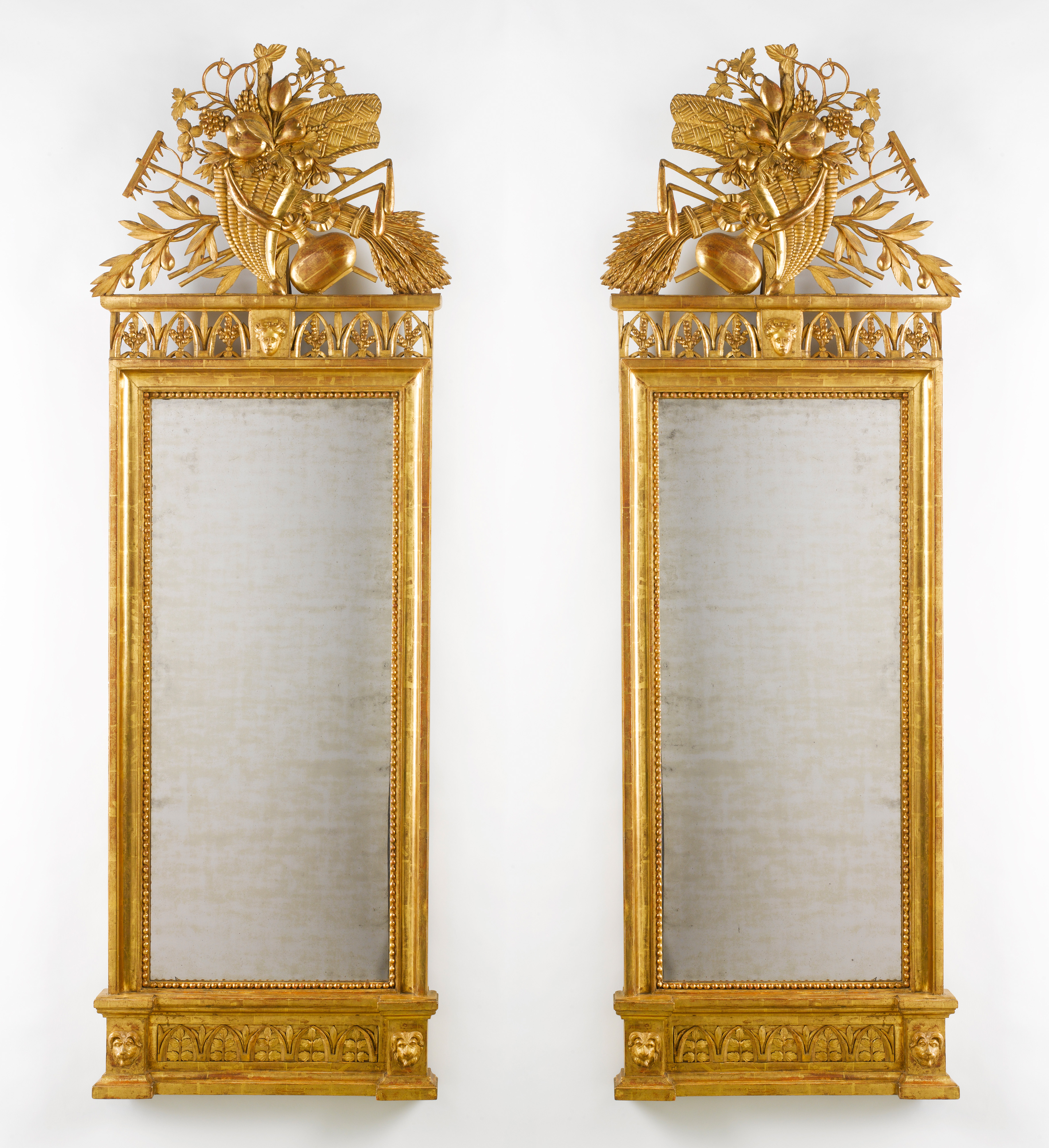 Image: Pair of Pier Mirrors, probably workshop of Giovan Battista Dolci  (Mirrors, Ref. 1412)