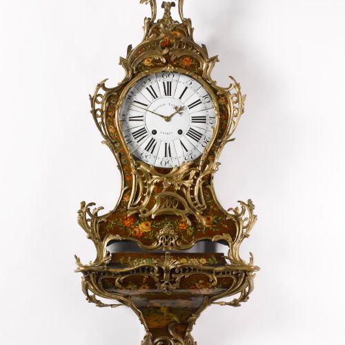 Image: A Louis XV Vernis Martin Bracket Clock, signed: Festeau Le Jeune à Paris  (Clocks, Ref. 1437)