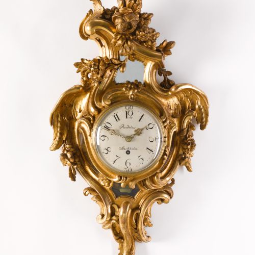Image: Rococo Cartel Clock, signed: Rundelius Stockholm (Anders Rundelius 1746-1809)  (Clocks, Ref. 1446)
