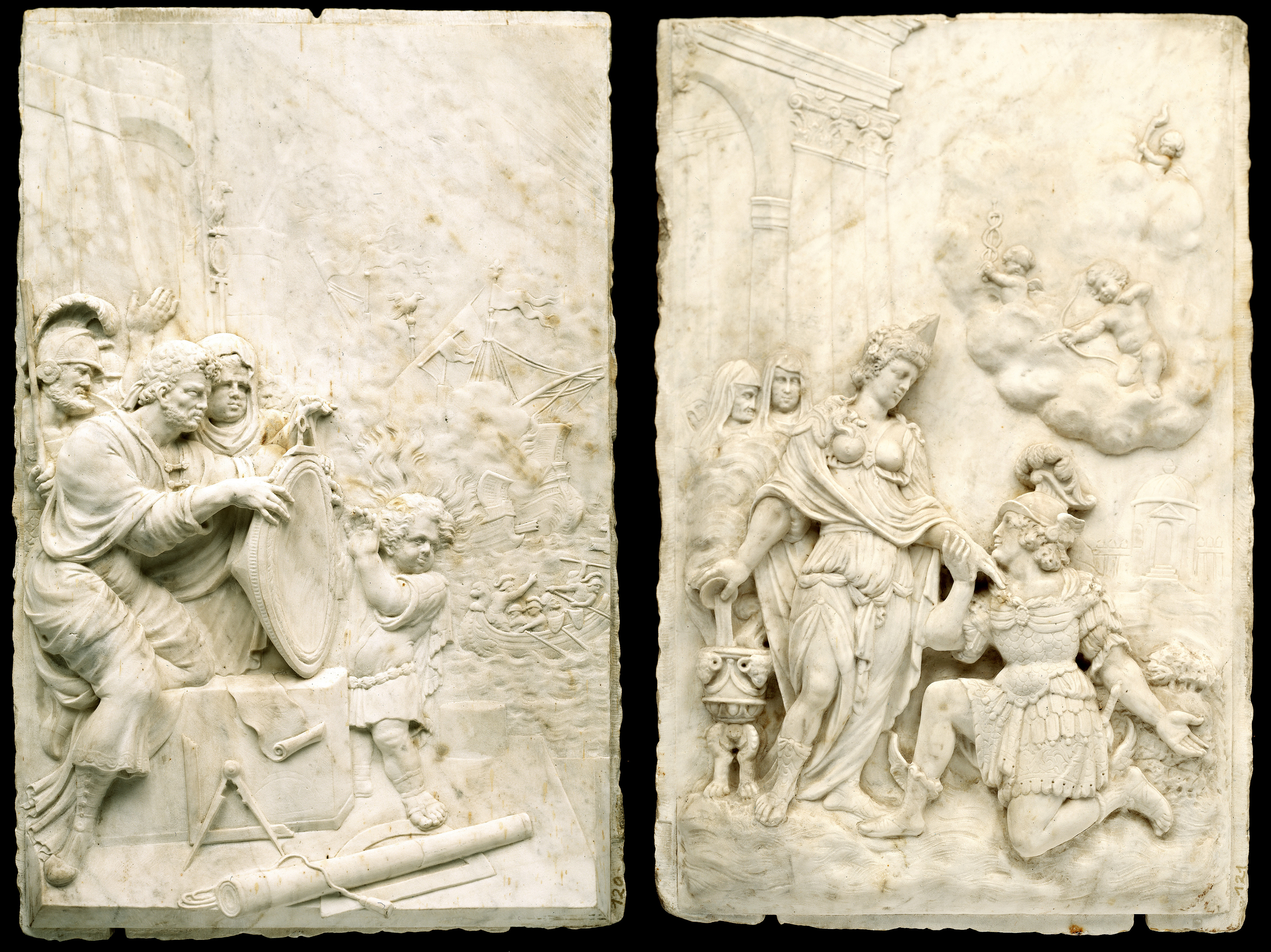 Image: Bartholomäus Eggers, attributed, Two Reliefs  (Sculptures & Paintings, Ref. 1462)