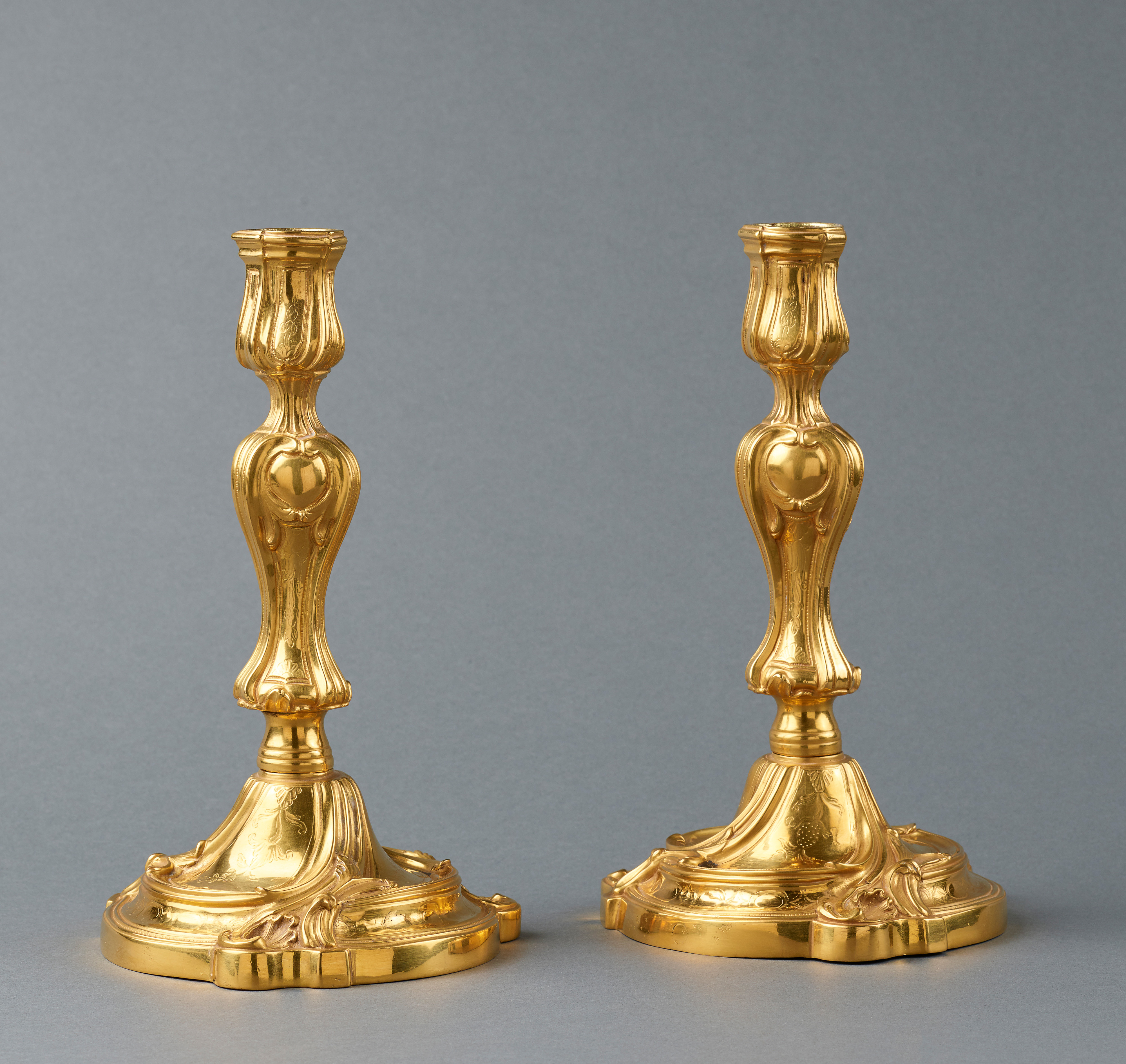 Image: Pair of Louis XV Ormolu Candlesticks (Lighting, Ref. 1504)