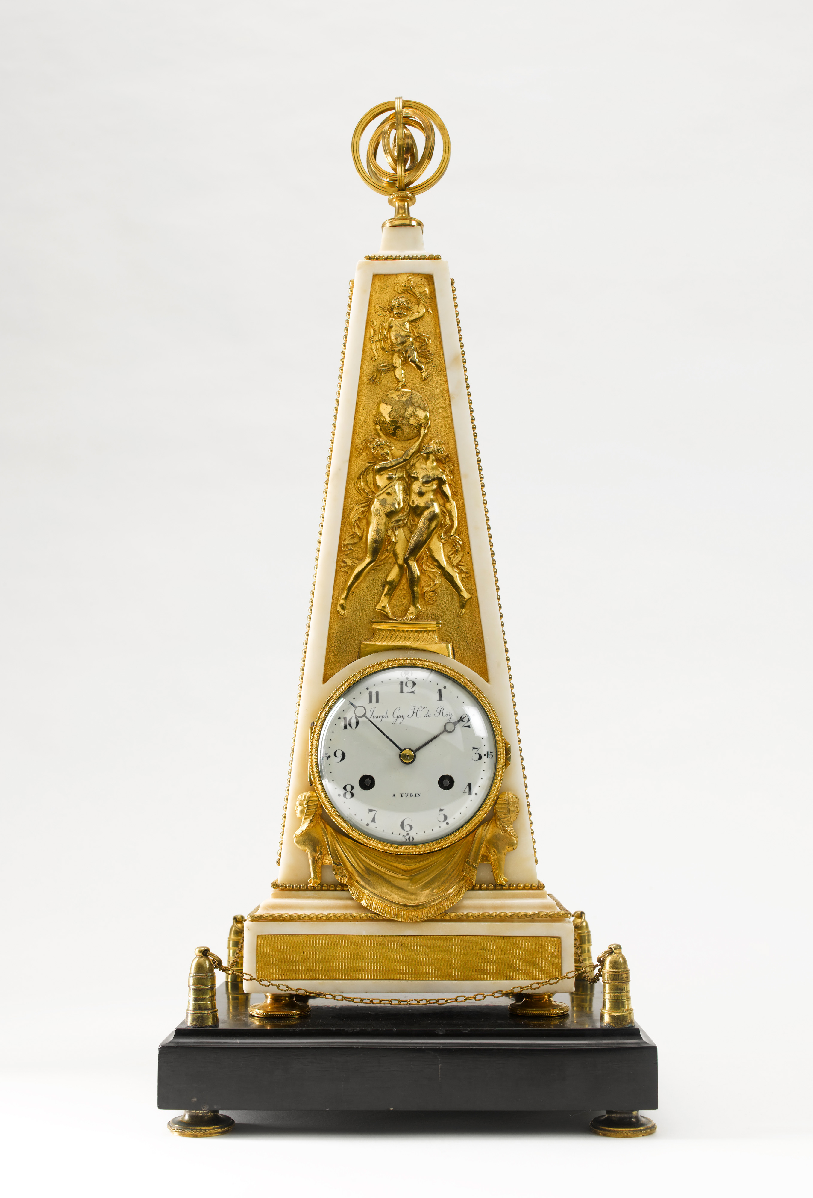 Image: Mantel Clock, signed Joseph Gay Horloger du Roy A Turin  (Clocks, Ref. 1641)