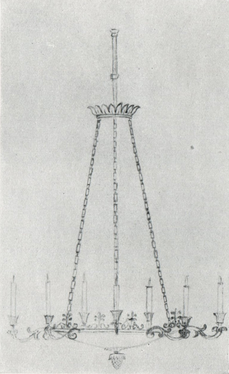Image: Chandelier, Design by Karl Friedrich Schinkel (1781-1841)  (Lighting, Ref. 1720)