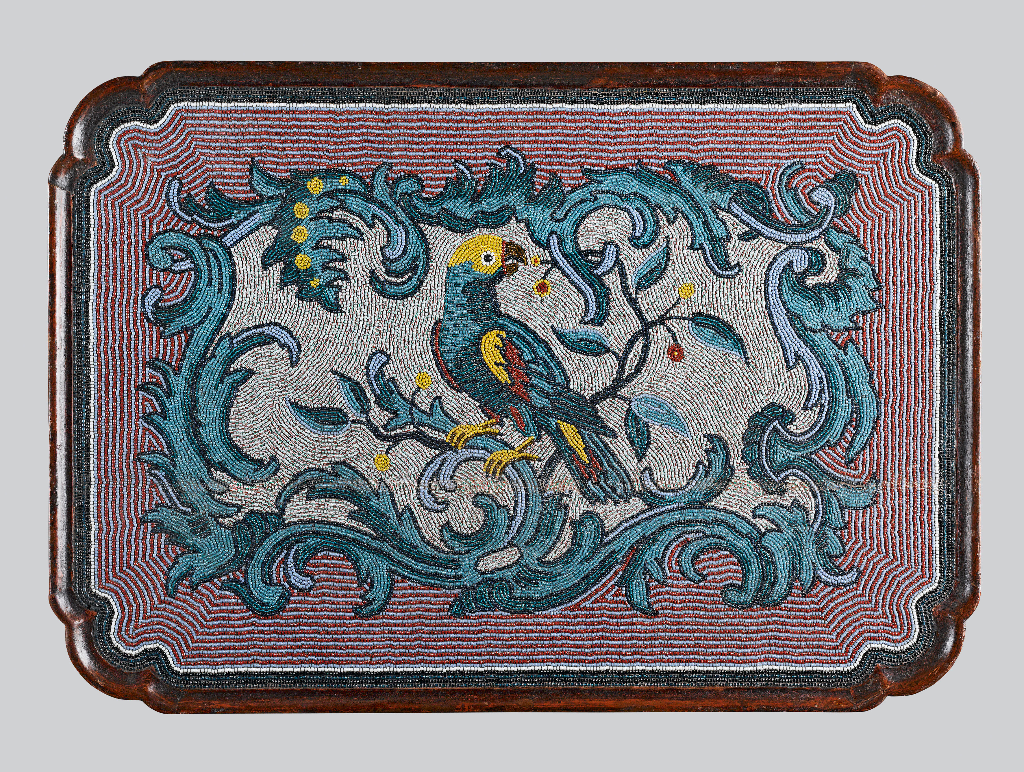 Image: Glass Bead Decorated Centre Table, Johann Michael van Selow  (Tables, Ref. 1861)