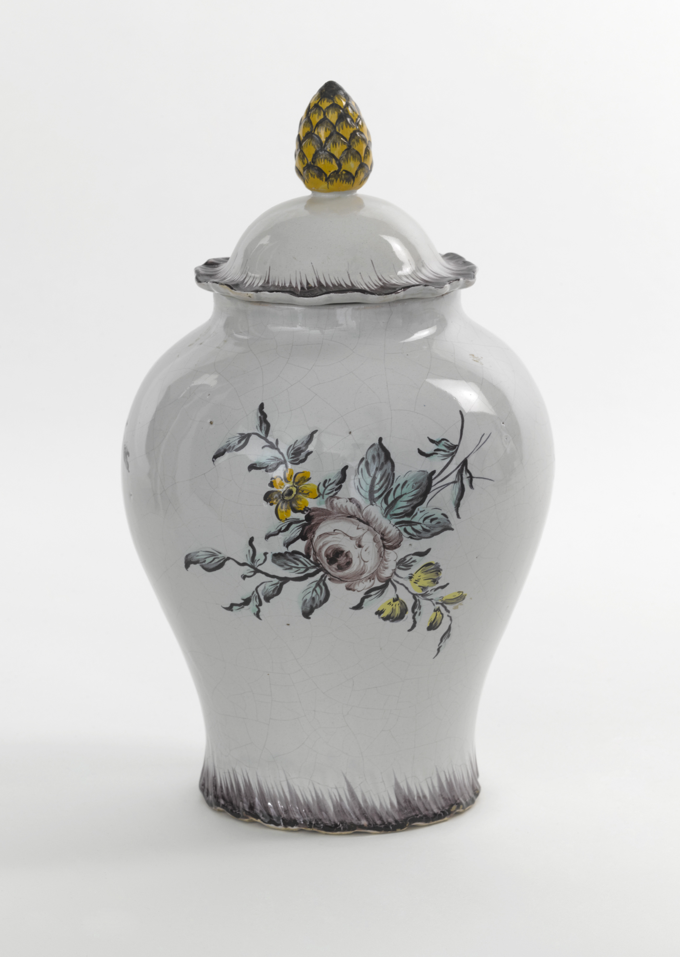Image: Baluster Vase with Cover (Ceramics, Ref. 1887)
