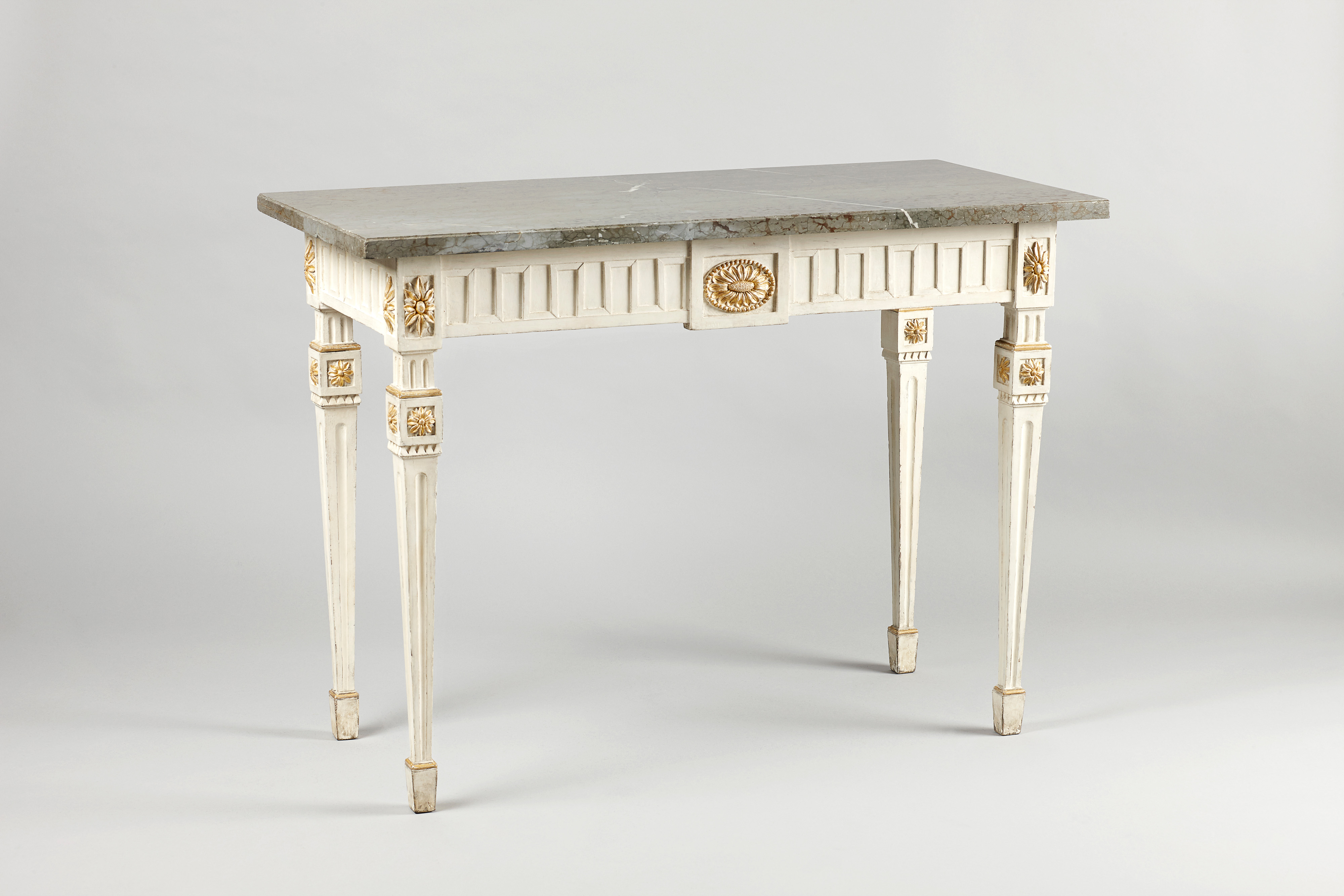 Image: Neo-classical Danish White Painted Console Table (Tables, Ref. 1918)