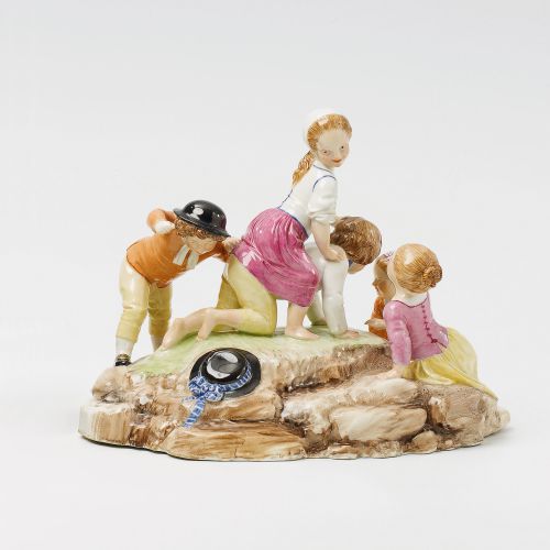 Image: Frankenthal, Group of Playing Children  (Ceramics, Ref. 2005)