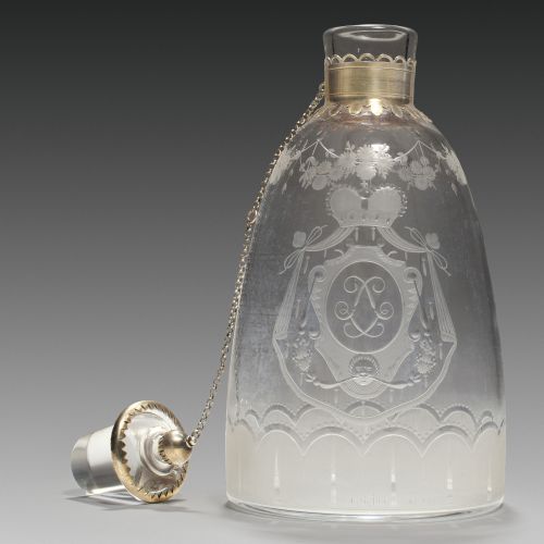 Image: Glass Carafe, Engraved with the monogram of Leopold I. Prince of Anhalt-Dessau (1676-1747)  (Works of Art, Ref. 2007)