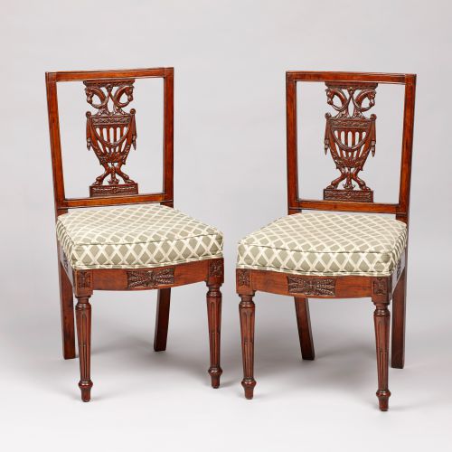 Image: Pair of Side Chairs, Anonymous, circle of Carl Gotthard Langhans (1732-1808) or Johann Ephraim Eben (1748-1805).   (Seating Furniture, Ref. 2012)