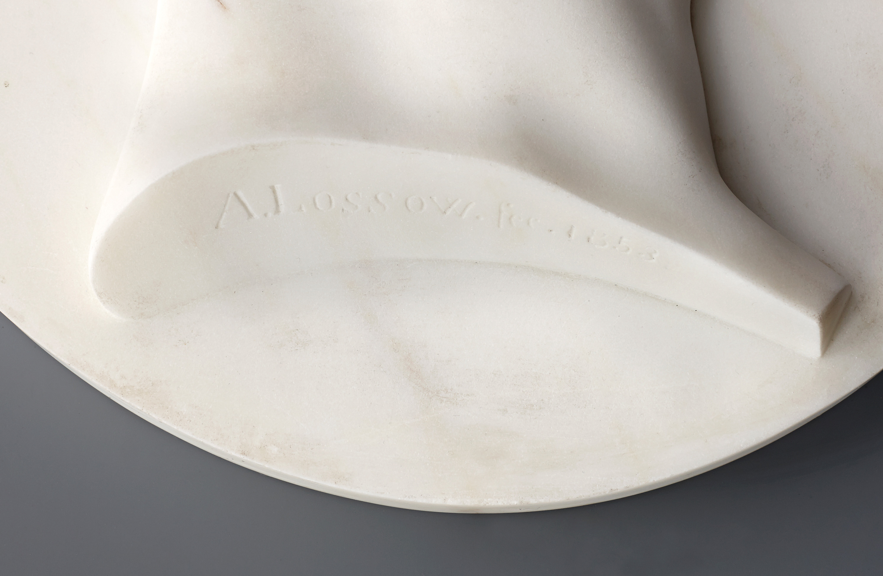 Image: Arnold Hermann Lossow, Portrait ’Friedrich von Schiller’  (Sculptures & Paintings, Ref. 2031)