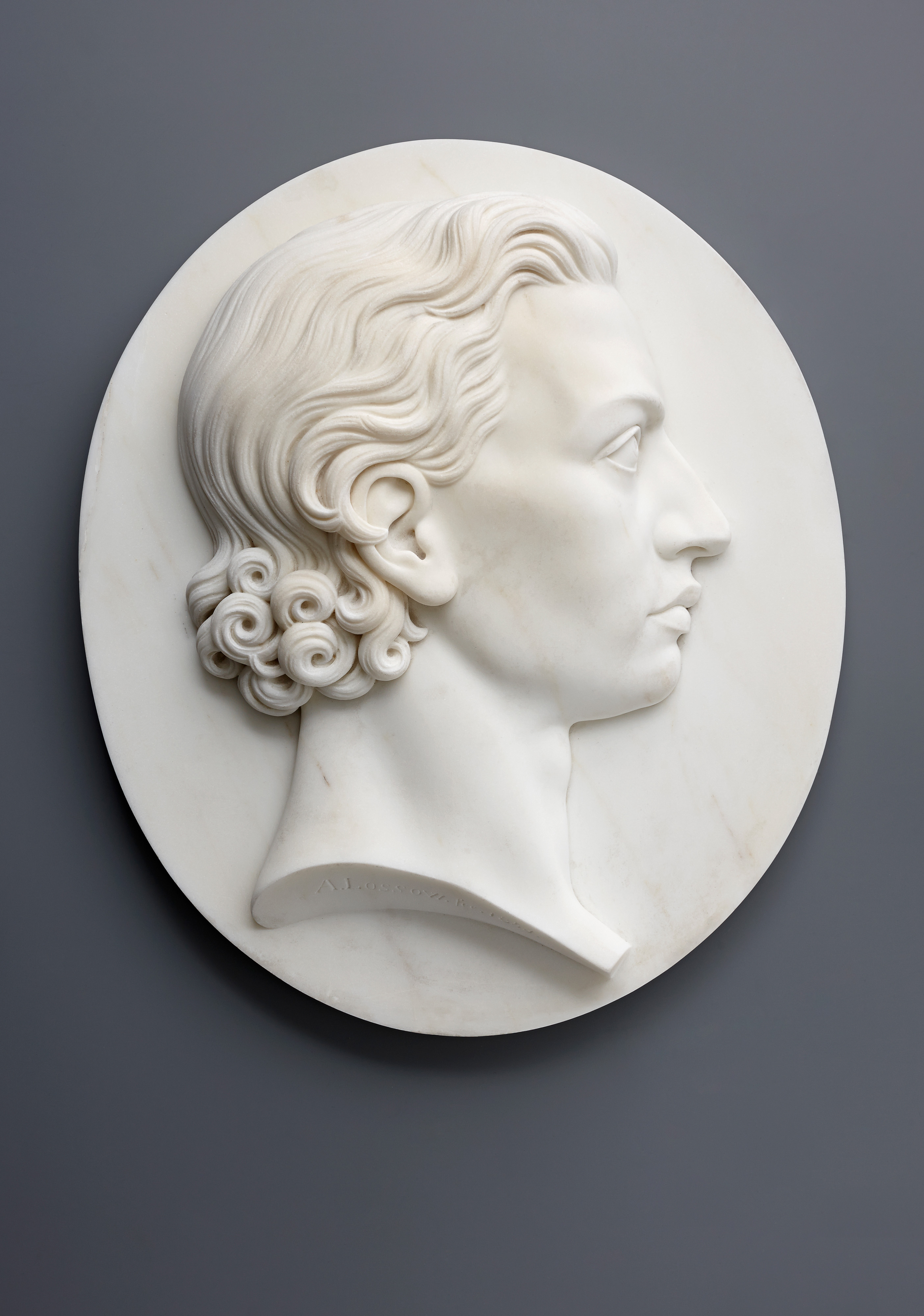 Image: Arnold Hermann Lossow, Portrait ’Friedrich von Schiller’  (Sculptures & Paintings, Ref. 2031)