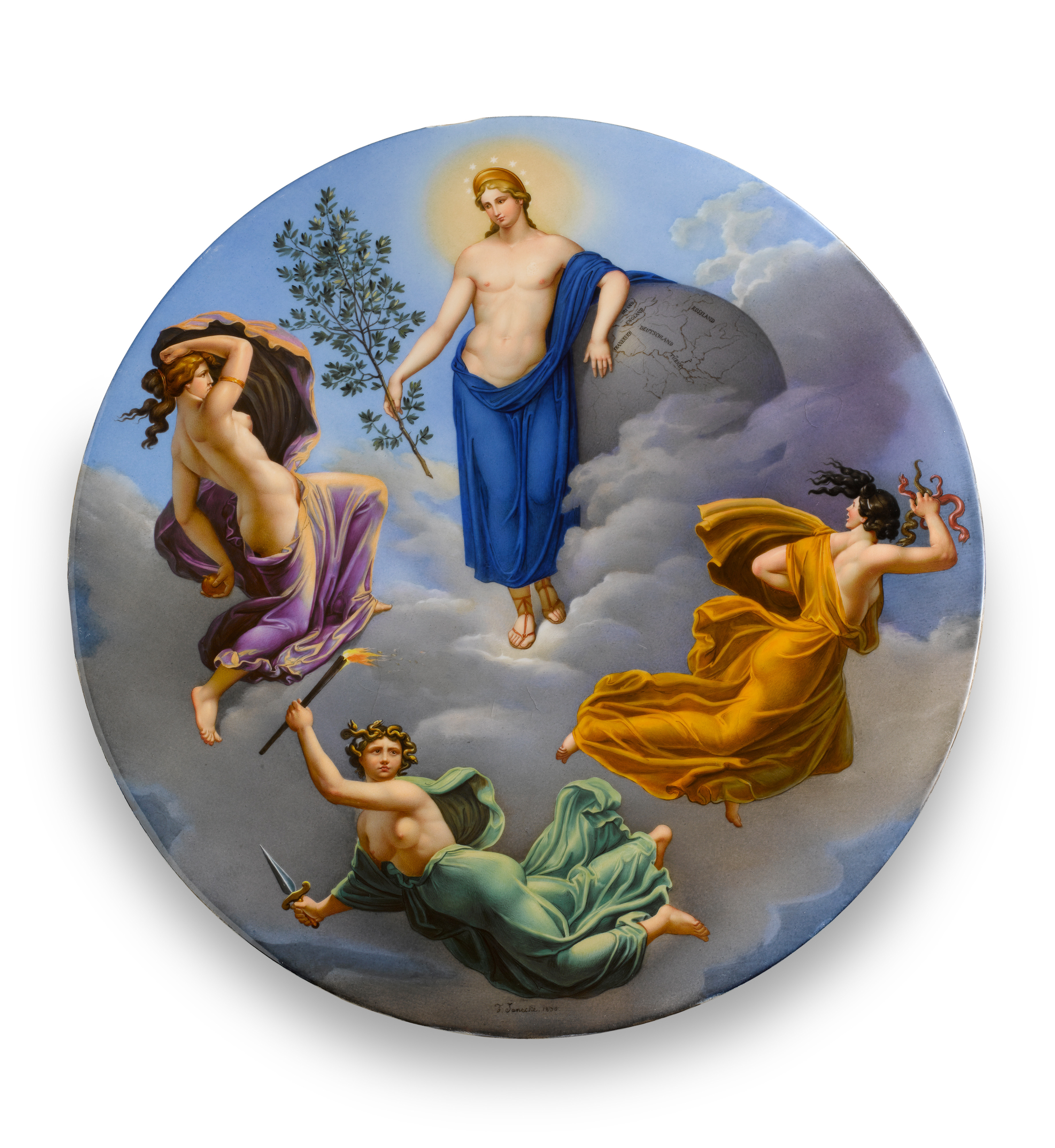 Image: Important Porcelain Plaque, Friedrich Janecke  (Ceramics, Ref. 2033)
