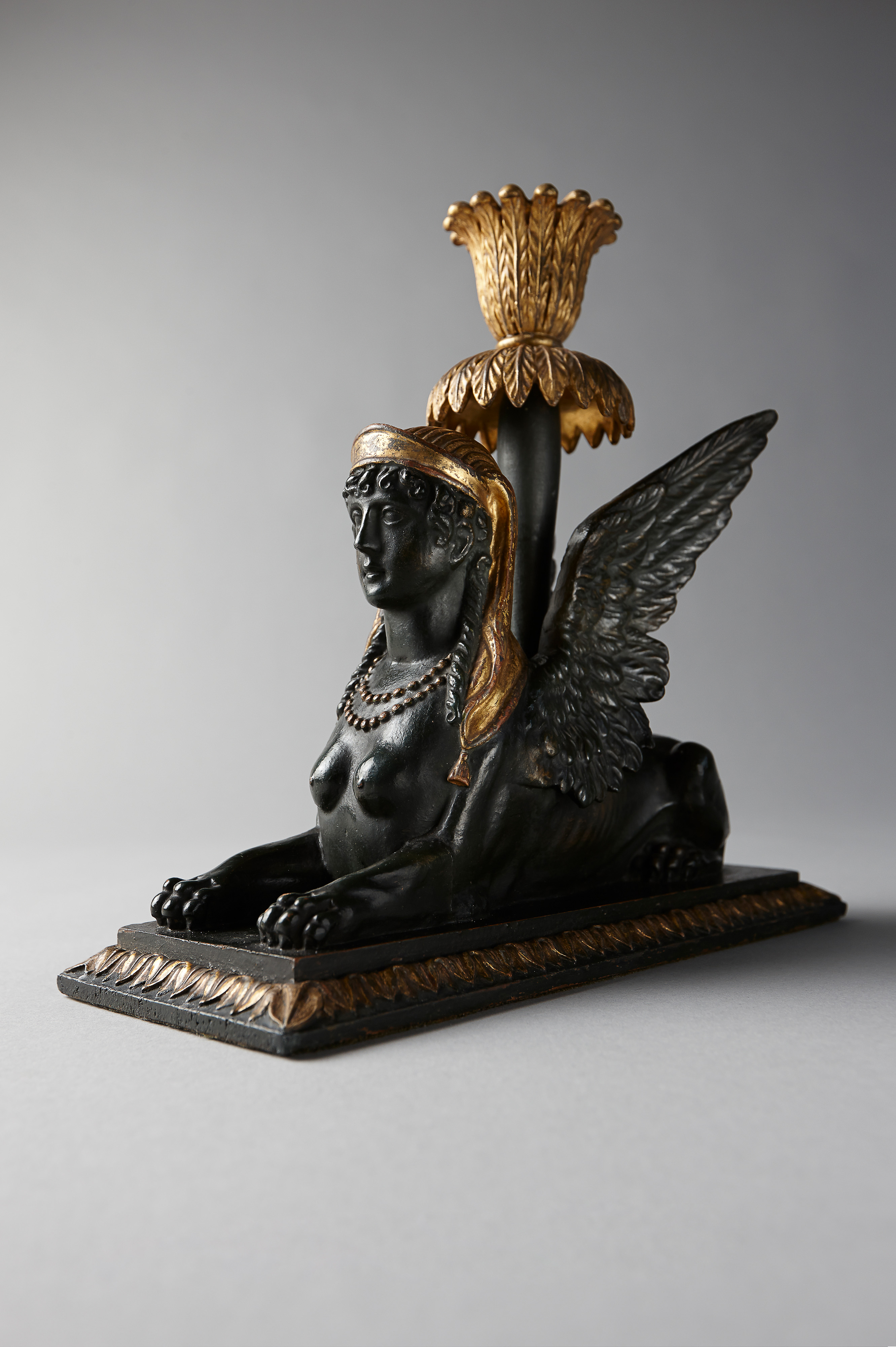 Image: Pair of Sphinxes Candelabra, Joseph Ulrich Danhauser  (Lighting, Ref. 2036)