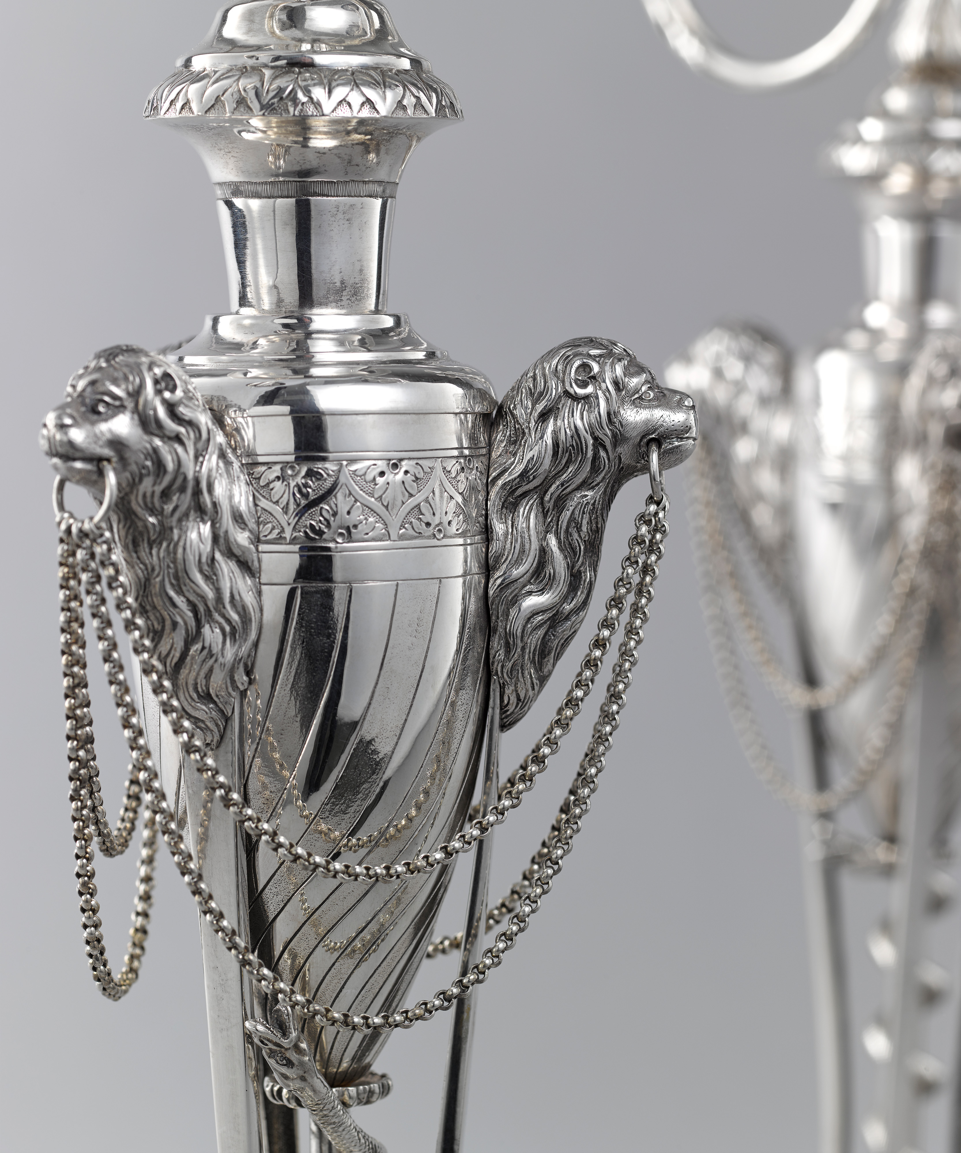 Image: Pair of Royal Three-light Silver Candelabra, Johann Alois Seethaler (1775-1835)  (Lighting, Ref. 2042)