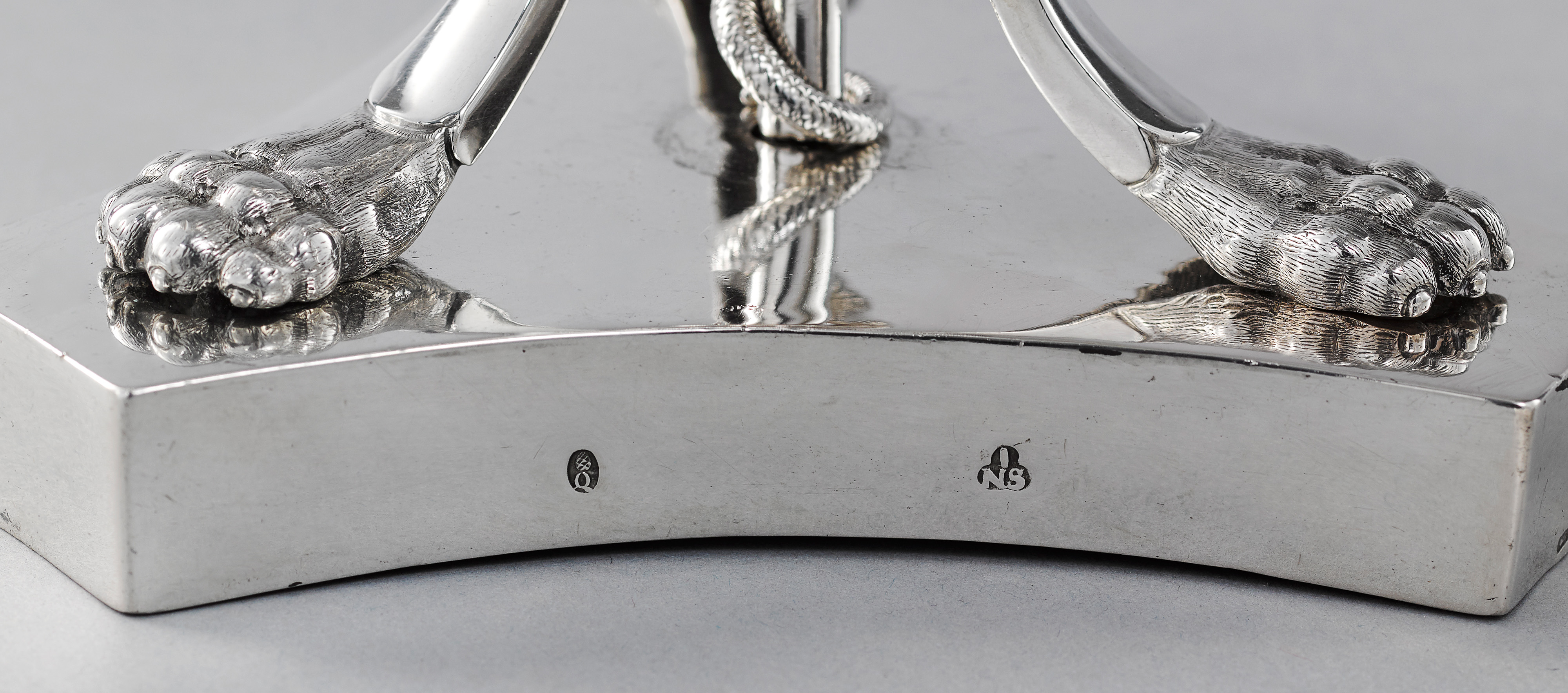 Image: Pair of Royal Three-light Silver Candelabra, Johann Alois Seethaler (1775-1835)  (Lighting, Ref. 2042)