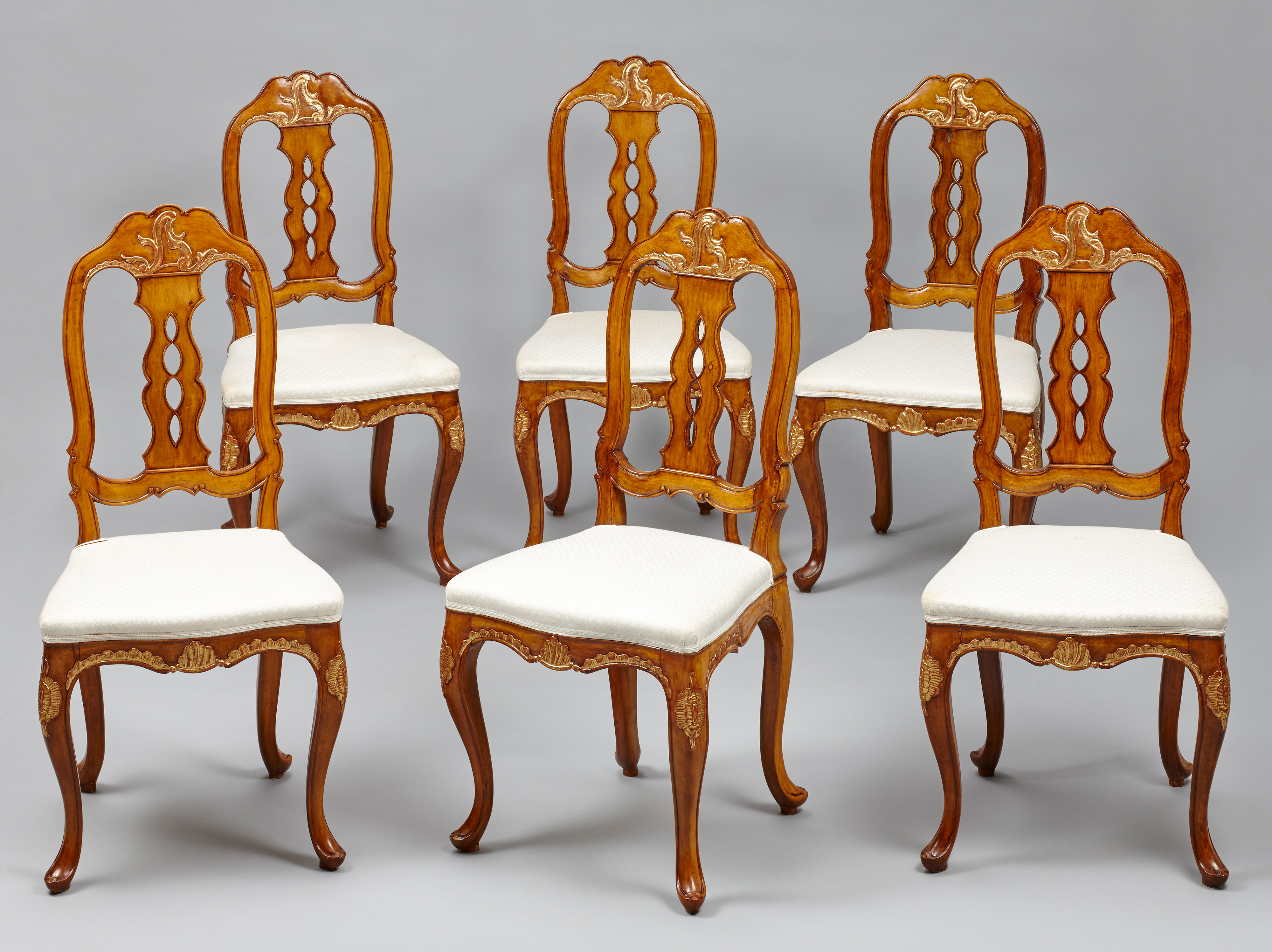 Image: Set of Six Baroque Dining Chairs (Seating Furniture, Ref. 2044)