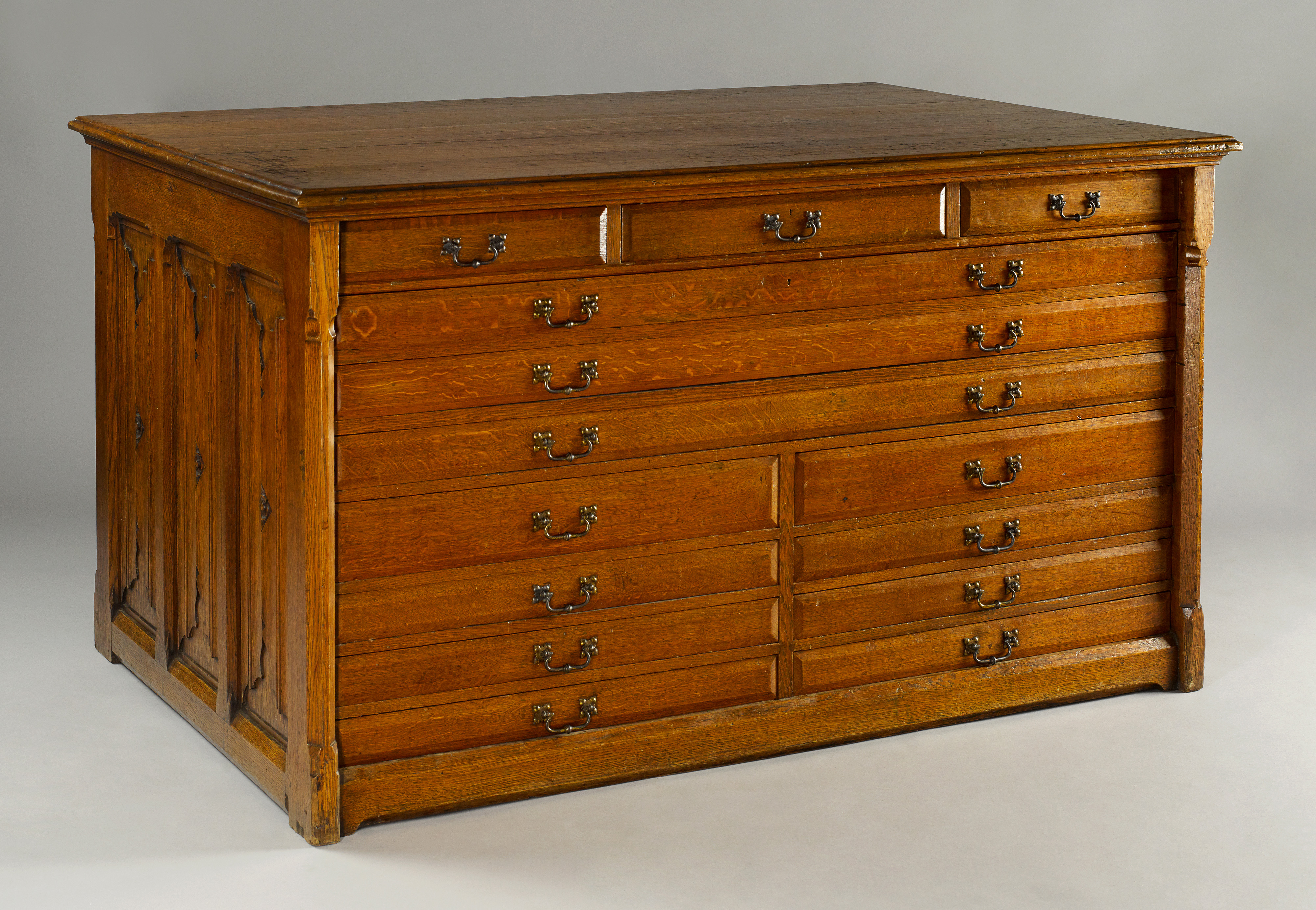 Image: Gothic Revival Library Plan Chest (Cabinet Furniture, Ref. 2146)