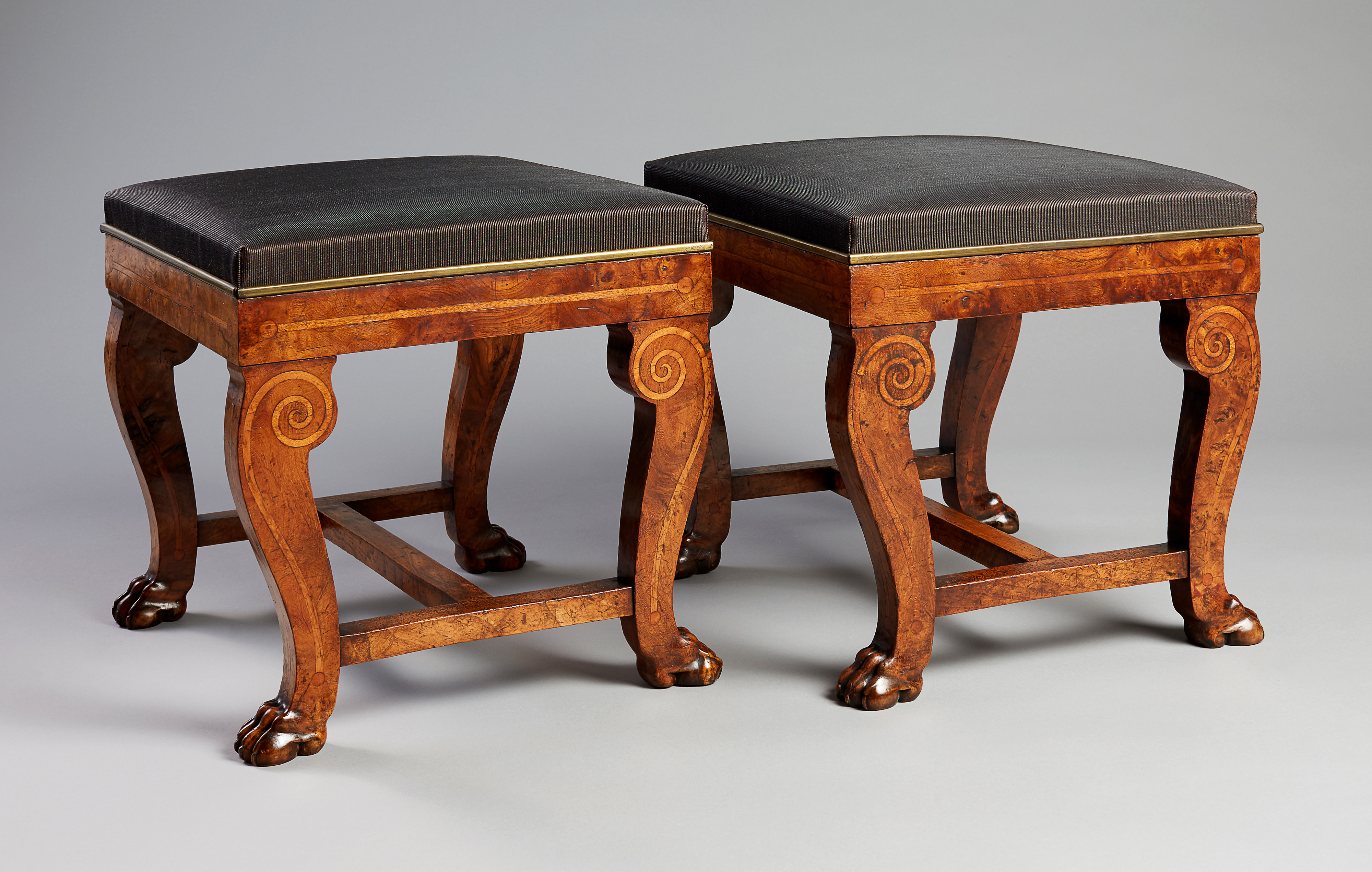Image: Pair of Empire Stools (Tabourets), François-Honoré-Georges Jacob-Desmalter (1770-1841)  (Seating Furniture, Ref. 2152)