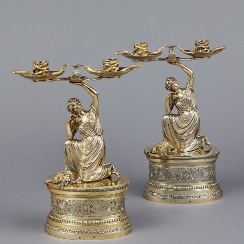 Image: Pair of German Candelabra, Friedrich Jakob Biller (1747-1810)  (Works of Art, Ref. 2177)