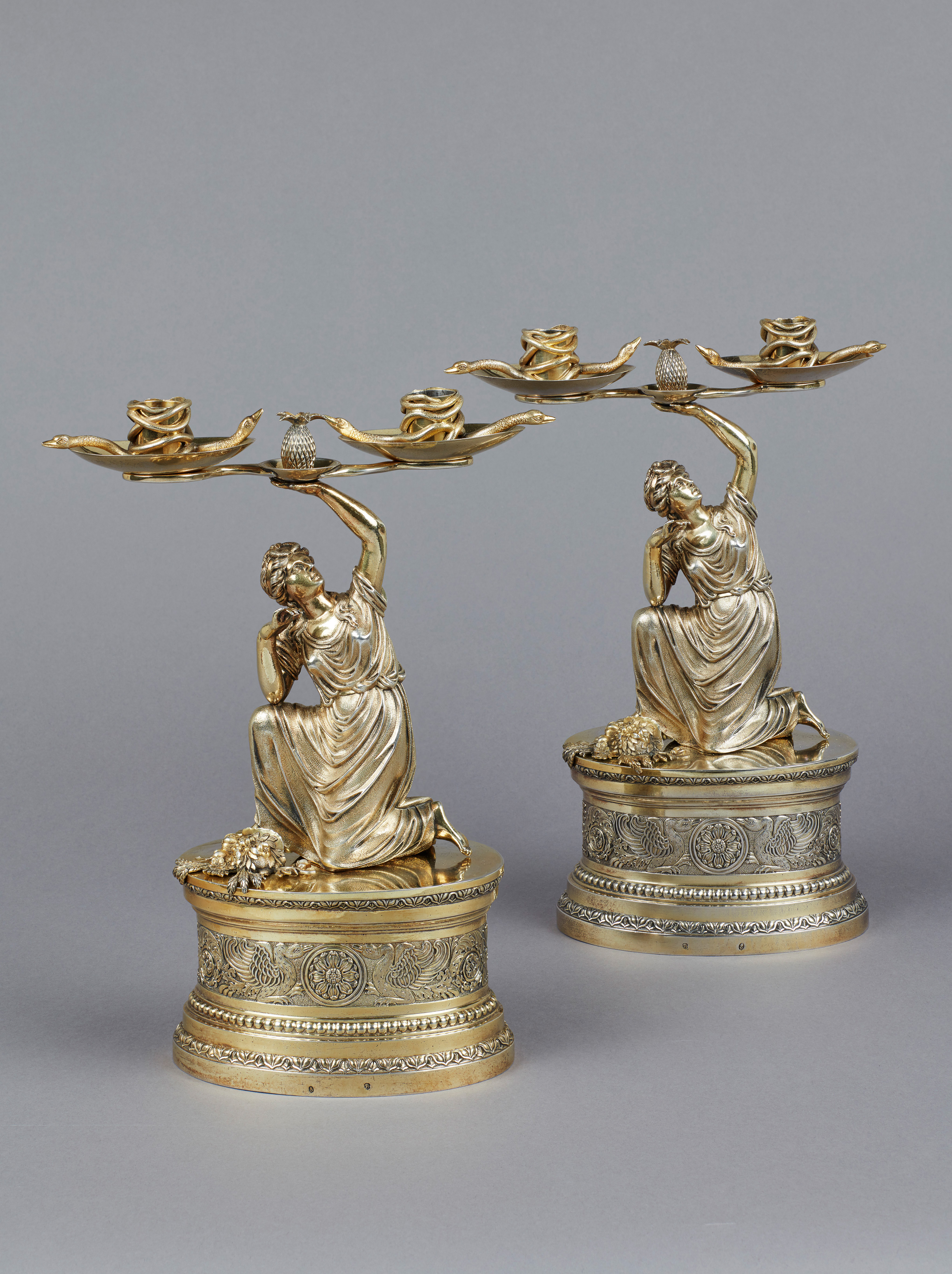 Image: Pair of German Candelabra, Friedrich Jakob Biller (1747-1810)  (Works of Art, Ref. 2177)