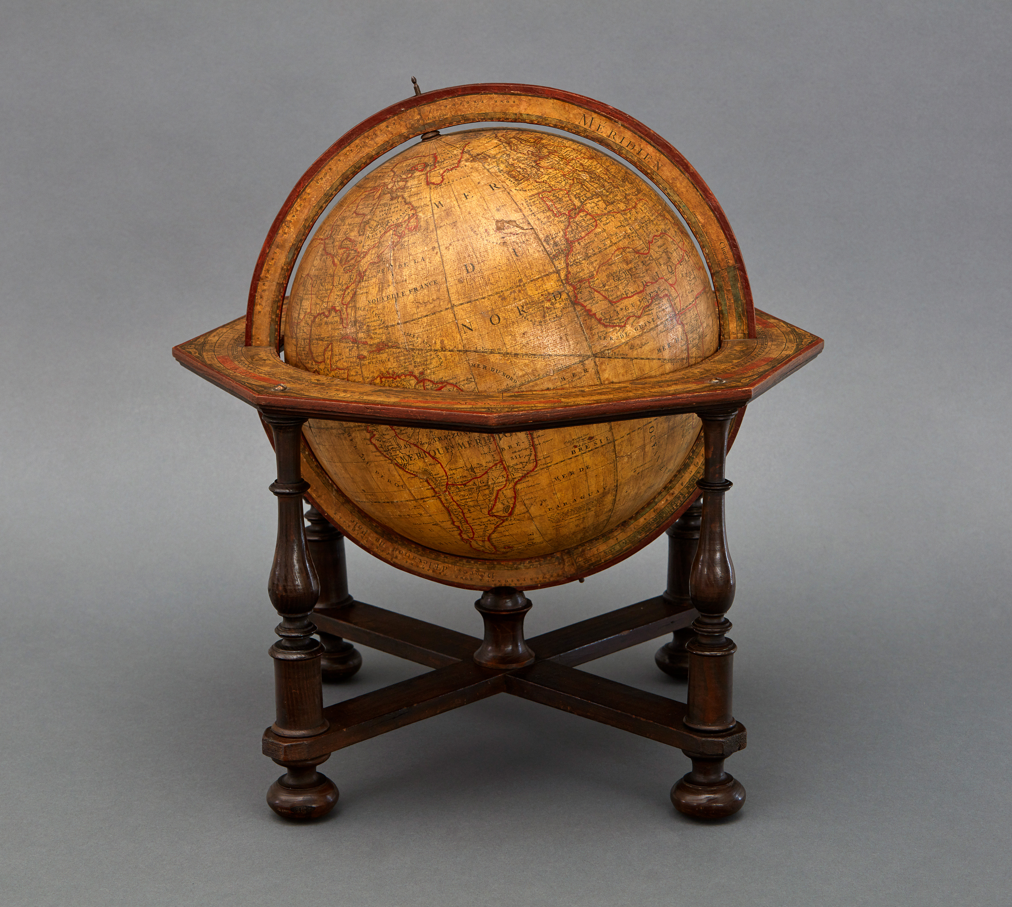 Image: Large Terrestrial Globe, Jean Baptiste Fortin (1740-1817).  (Works of Art, Ref. 2810)