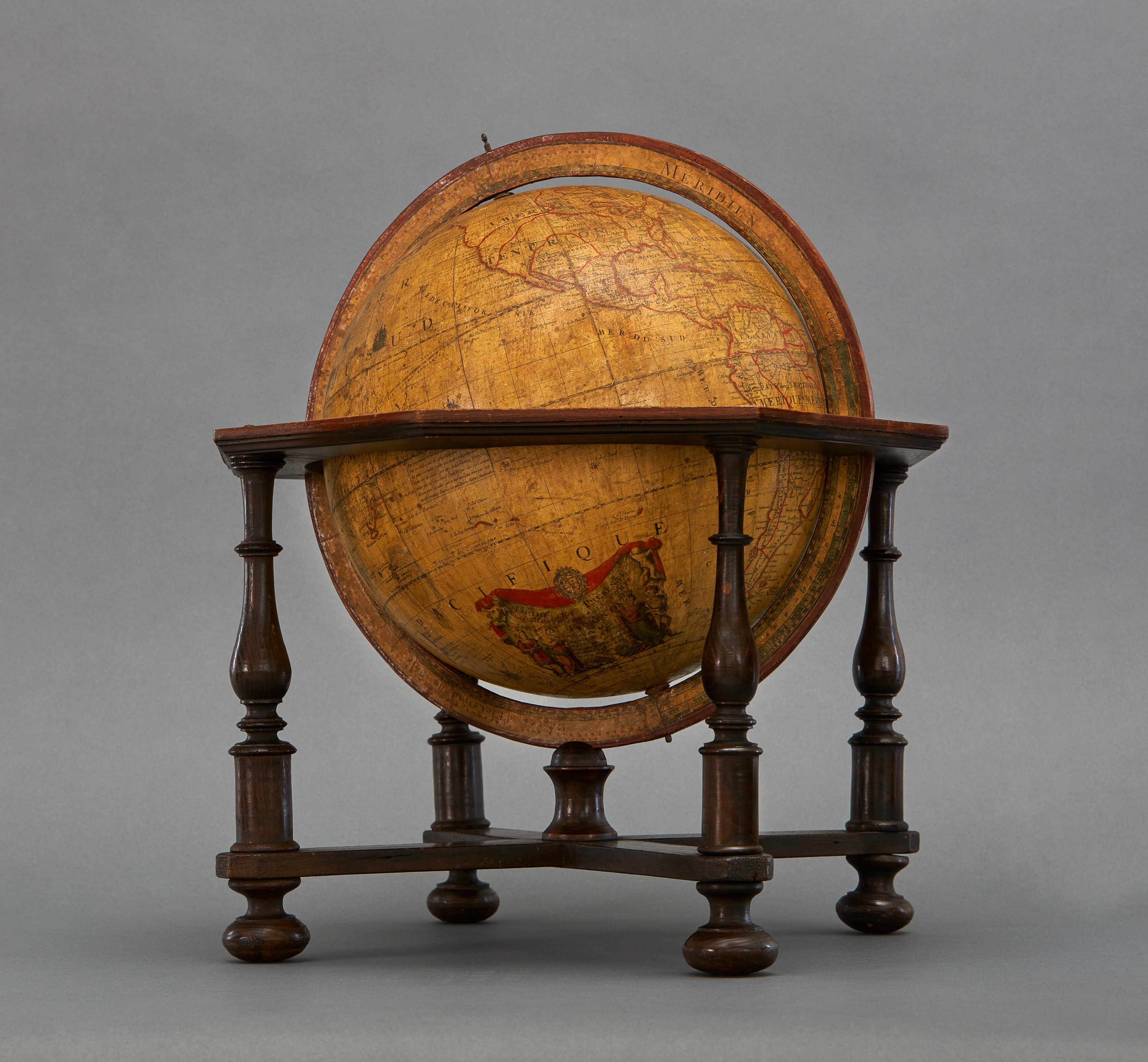 Image: Large Terrestrial Globe, Jean Baptiste Fortin (1740-1817).  (Works of Art, Ref. 2810)