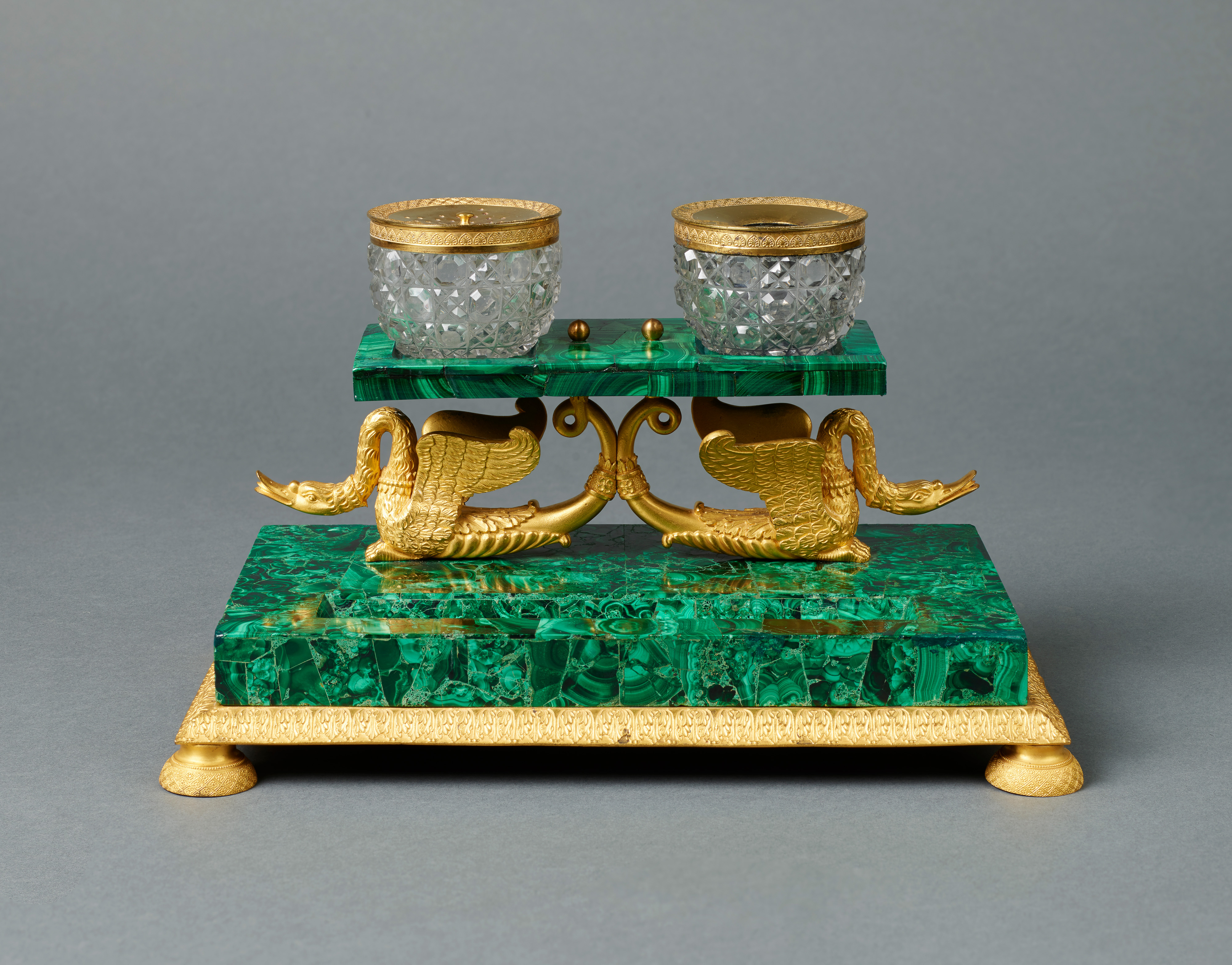 Empire Malachite Inkstand or Encrier (Ref. 2823)