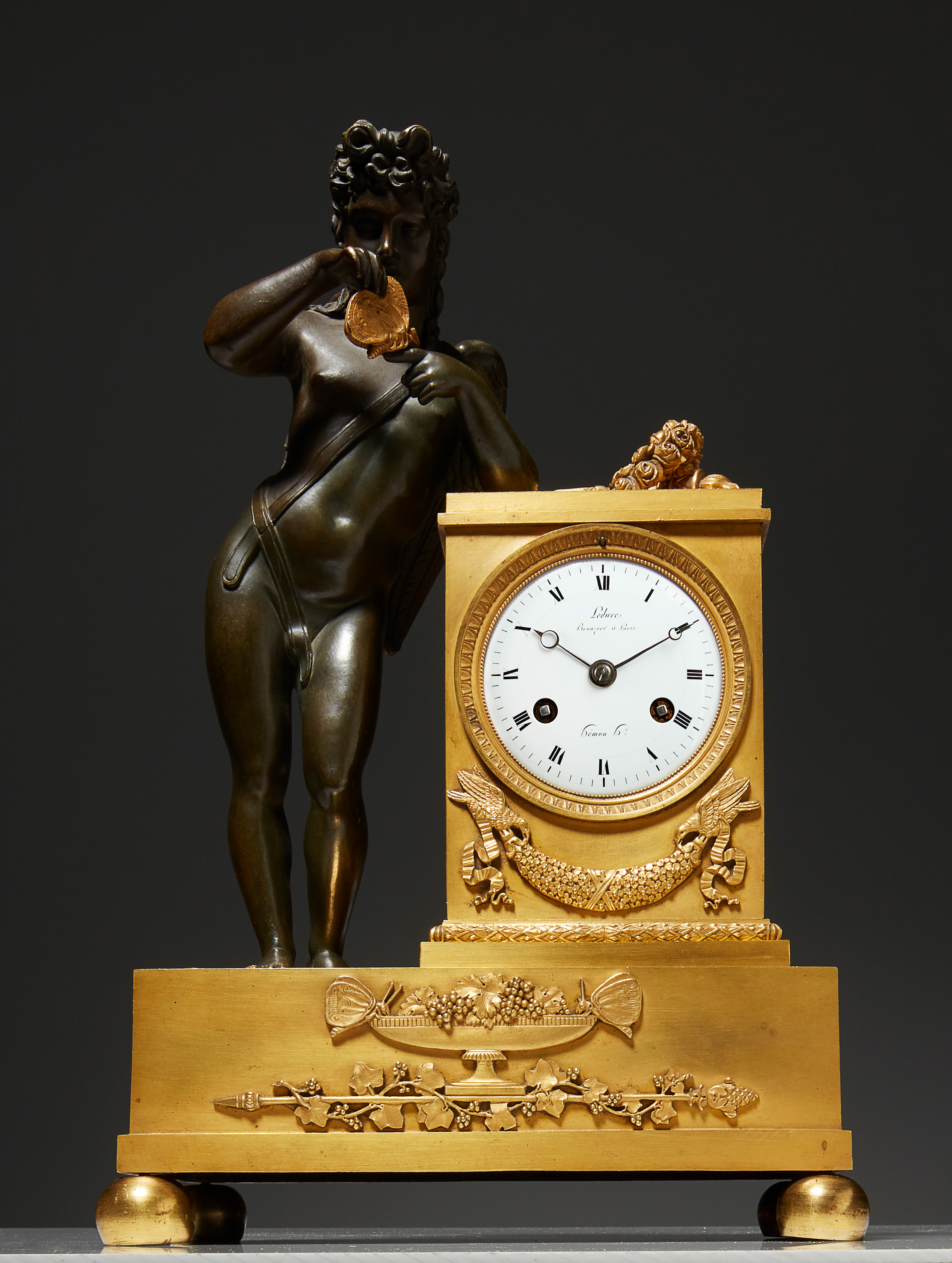 Image: Empire Mantel Clock Apollo, Ledure (bronzier) & Hémon (clockmaker)  (Clocks, Ref. 2920)