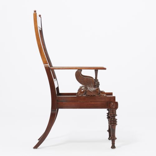 Armchair with Sphinx in Pompeian Style, after a design by Hermann Ernst Freund (1786-1840), Ref. 3337
