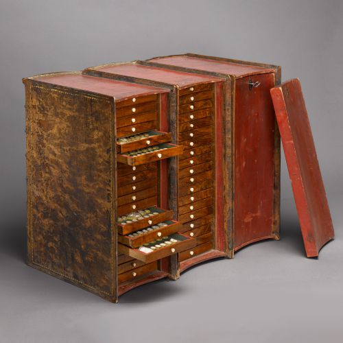 Philipp Daniel Lippert (1702–85), Three book-shaped collector's cabinets, complete view