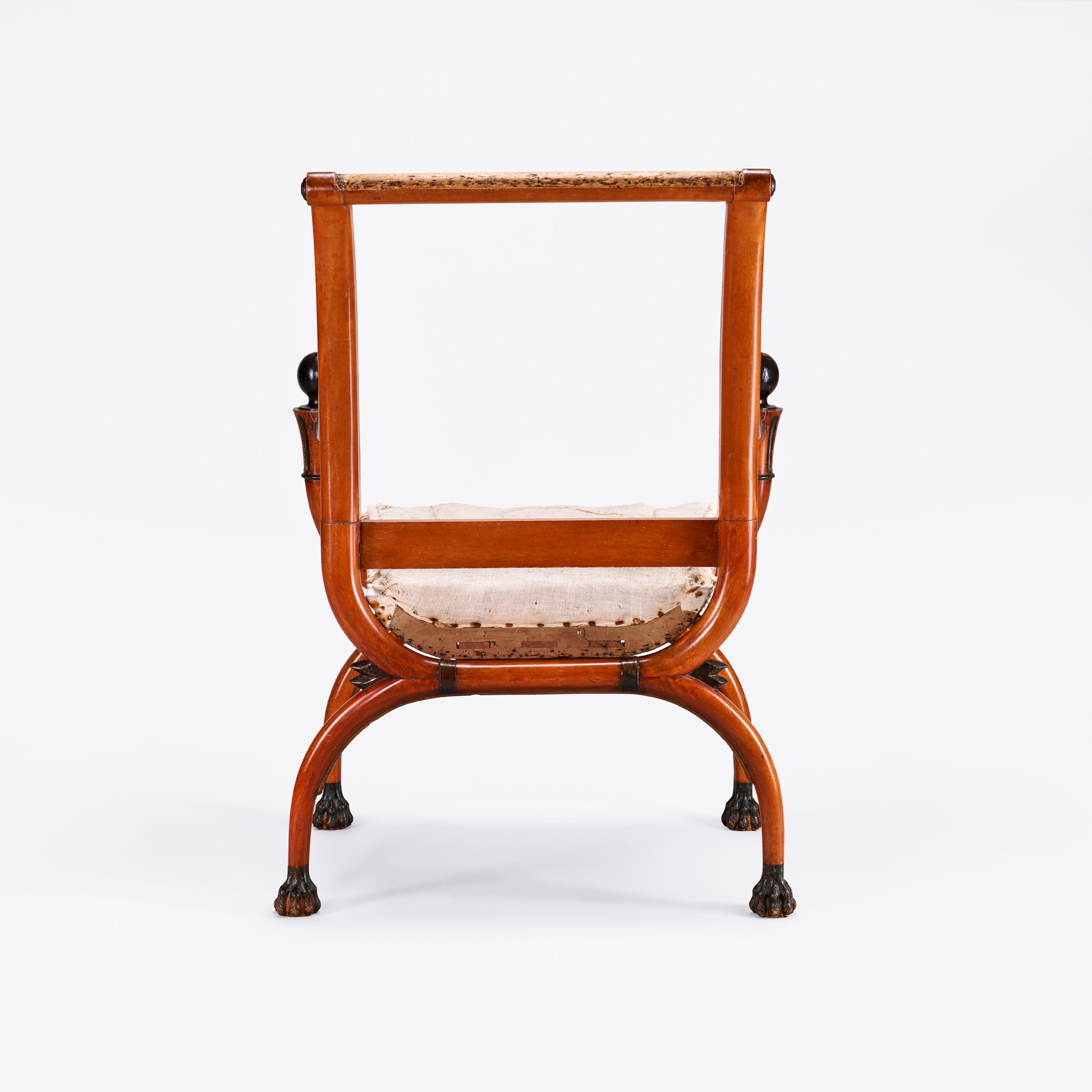 Pair of French Directoire Fauteuils en Curule. Possibly by George Jacob (1739-1831). Ref. 3600