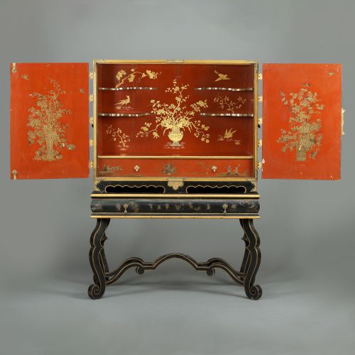 Lacquered cabinet, Martin Schnell (1675–1740)