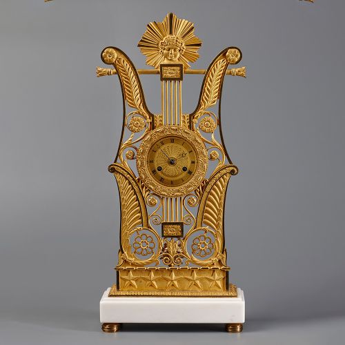 Image: Lyre Mantel Clock (Clocks, Ref. 1198)