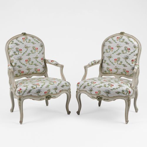 Image: A Pair of Rococo Armchairs, so-called ’Fauteuil à la Reine’  (Seating Furniture, Ref. 1203)