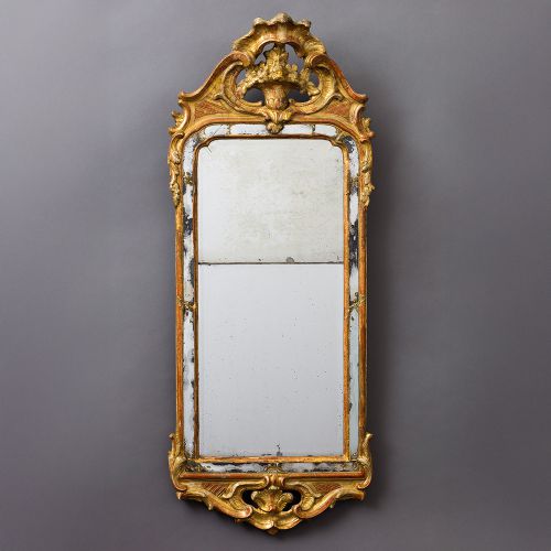 Image: Swedish Rococo Mirror, stamped NM for Niclas Meunier (1760-1797 master in Stockholm)  (Mirrors, Ref. 1374)