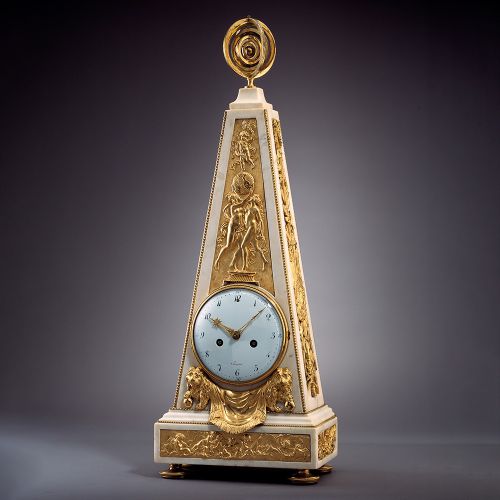Image: Large Obelisk Mantel Clock, signed: ’A Paris’  (Clocks, Ref. 1470)