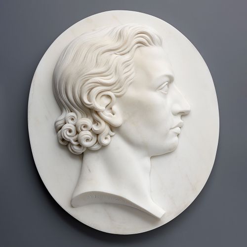 Image: Arnold Hermann Lossow, Portrait ’Friedrich von Schiller’  (Sculptures & Paintings, Ref. 2031)