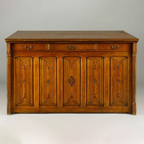 Image: Gothic Revival Library Plan Chest (Cabinet Furniture, Ref. 2146)